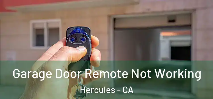  Garage Door Remote Not Working Hercules - CA